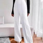 Women's Nontransparent Fabric Classic-Stylish Pant White