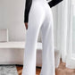 Women's Nontransparent Fabric Classic-Stylish Pant White