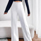 Women's Nontransparent Fabric Classic-Stylish Pant White